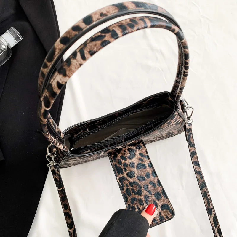 French Style Leopard Handbag