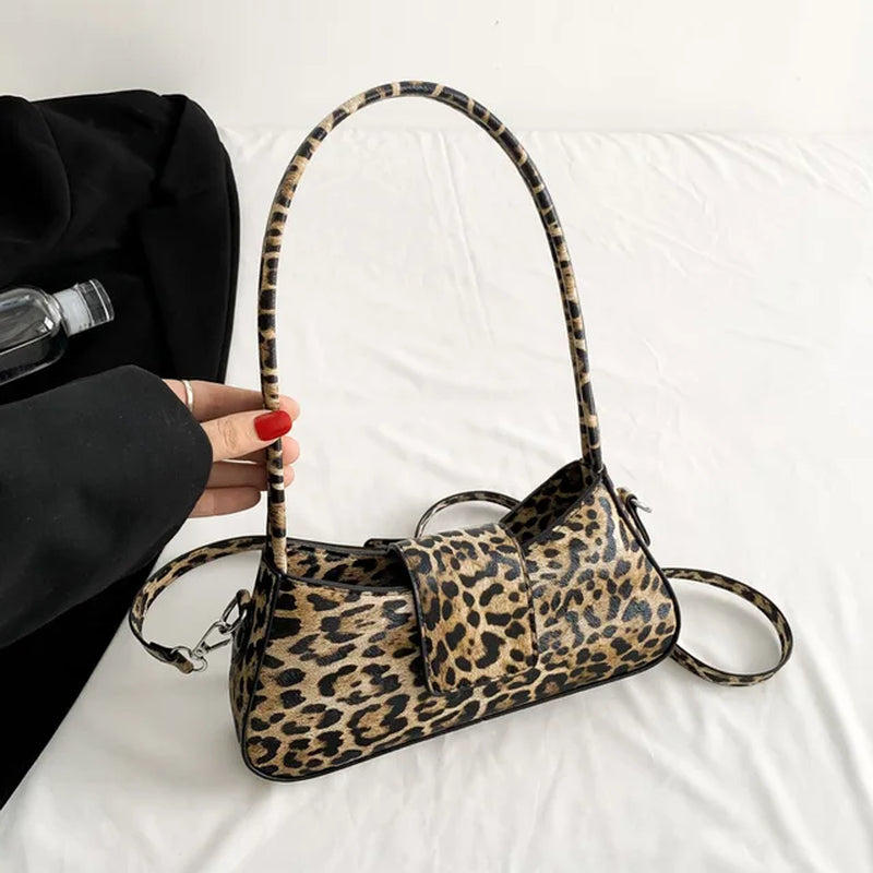 French Style Leopard Handbag