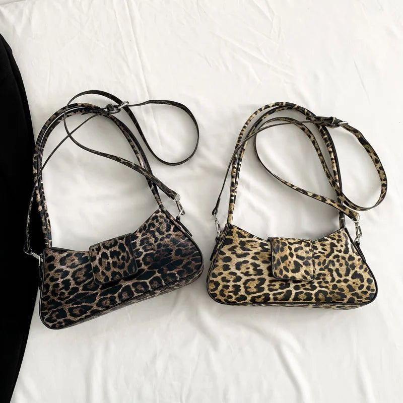 French Style Leopard Handbag