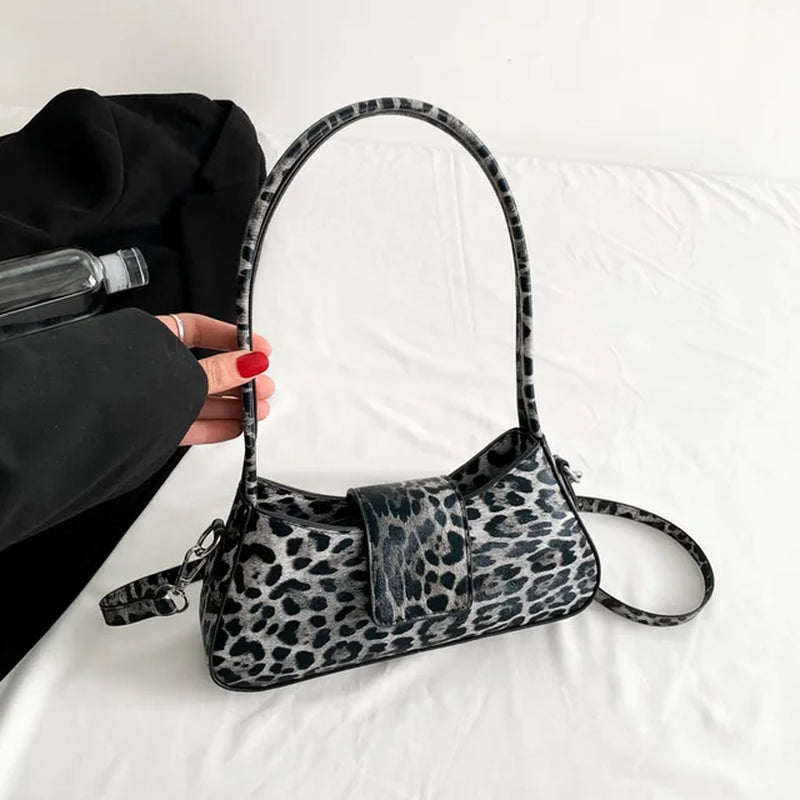 French Style Leopard Handbag